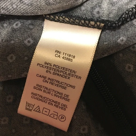 Michael Kors Neck Halter Top Black With Gray Dots Women’s XS - Picture 6 of 6